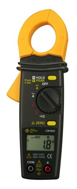 GTC CM1000 1000 Amps AC/DC Current Clamp Meter - Click Image to Close